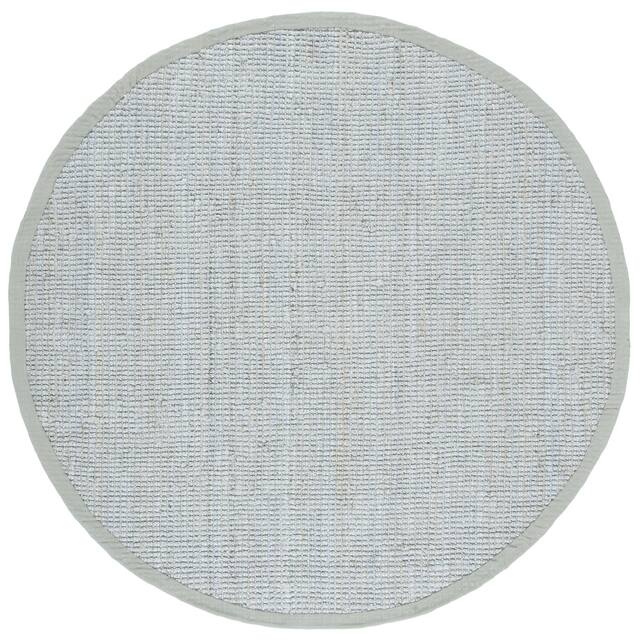 SAFAVIEH Handmade Natural Fiber Bariaa Jute Rug - 7' Round - Grey