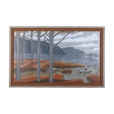 Gray Day (48.5 x 29.5) Framed Canvas Art Print