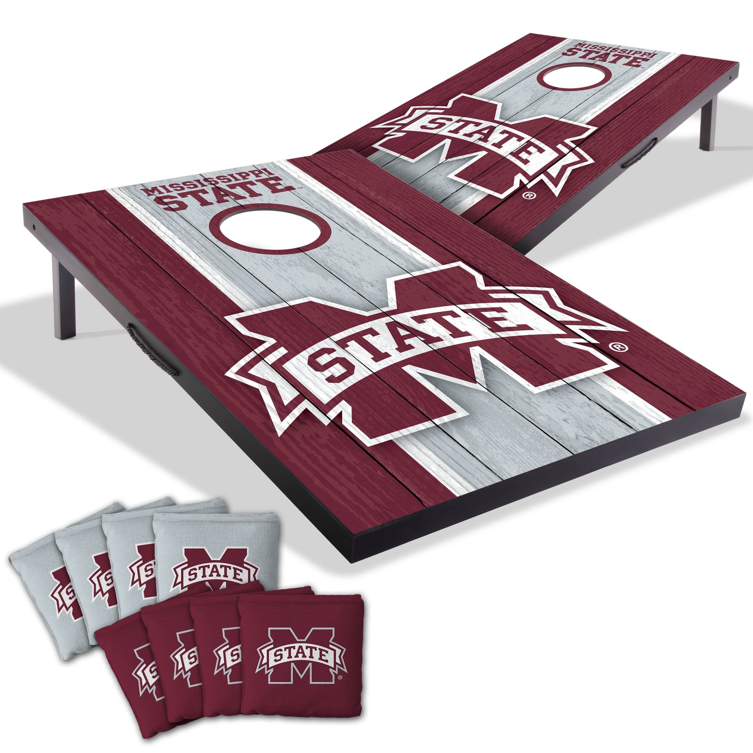 Mississippi State NCAA Compact 2x3 Tailgate Cornhole Board Set