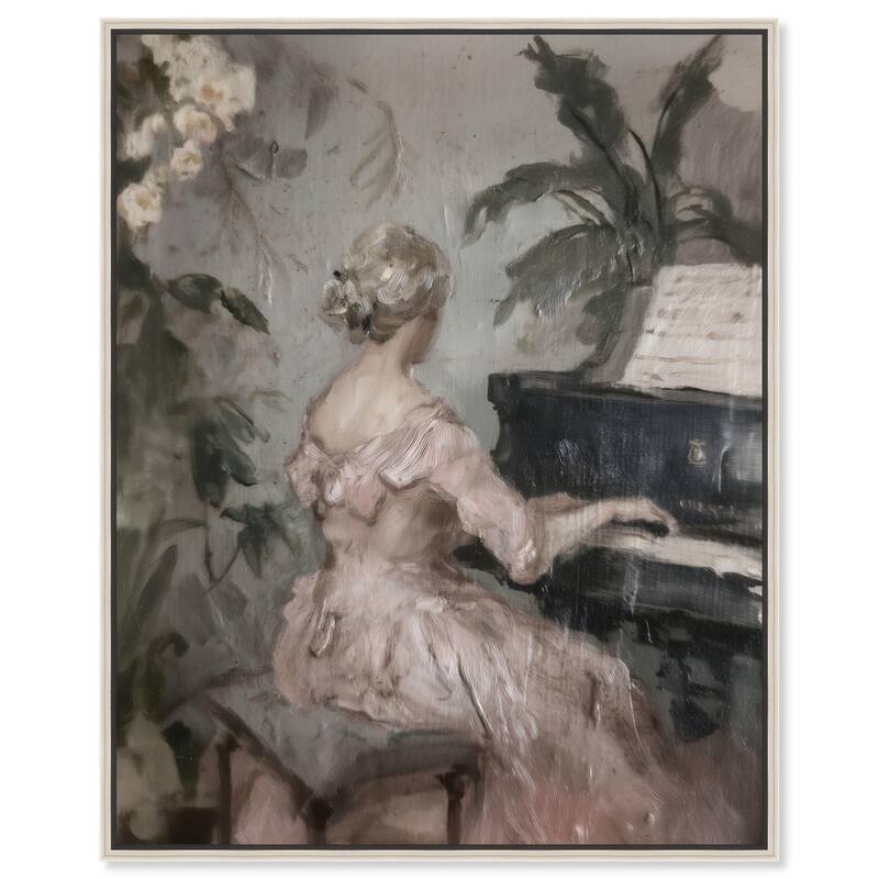 Soft Music Canvas by Art Remedy - Silver - 30" x 36"