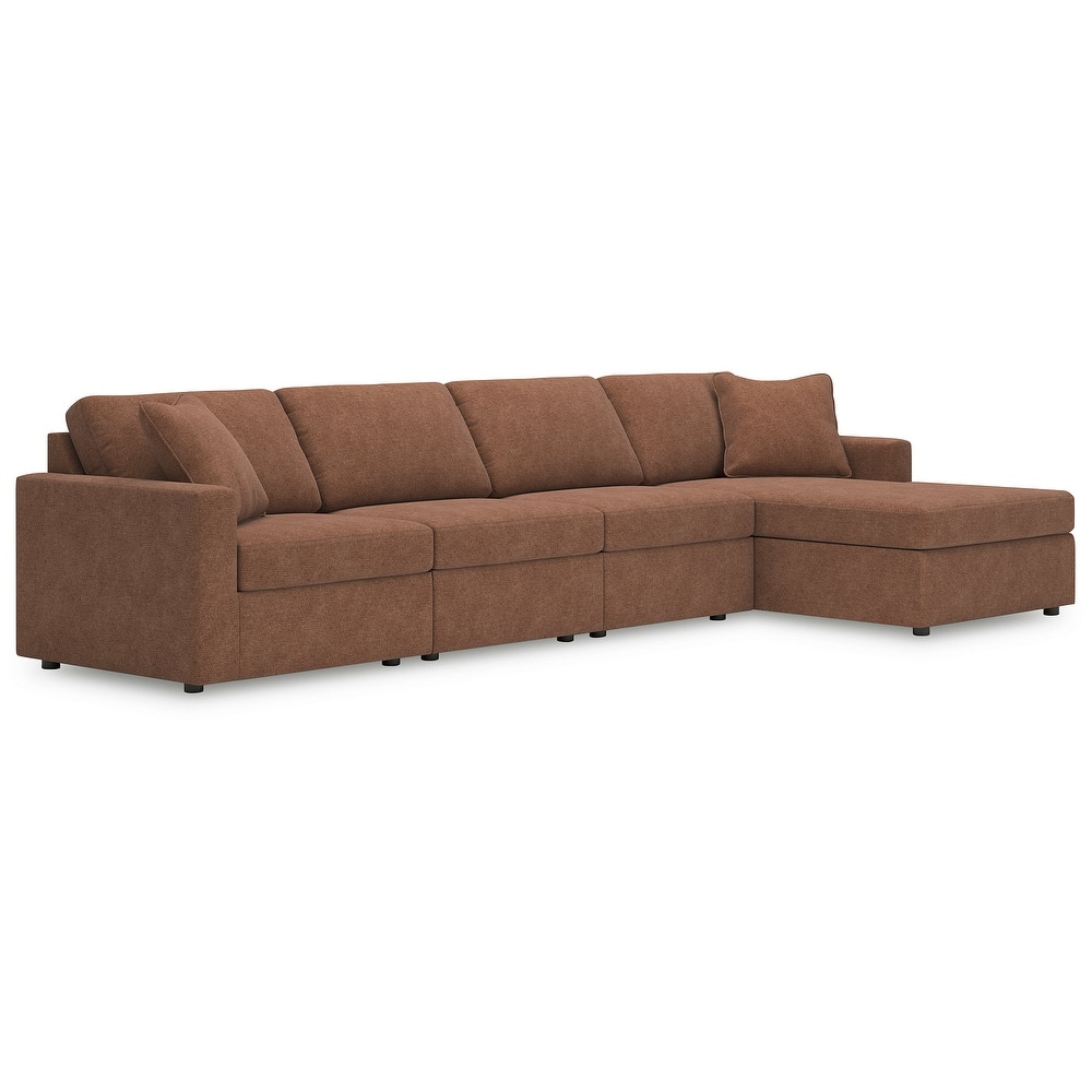 Signature Design by Ashley Modmax 4-Piece Sectional with Chaise - 140"W x 68"D x 36"H