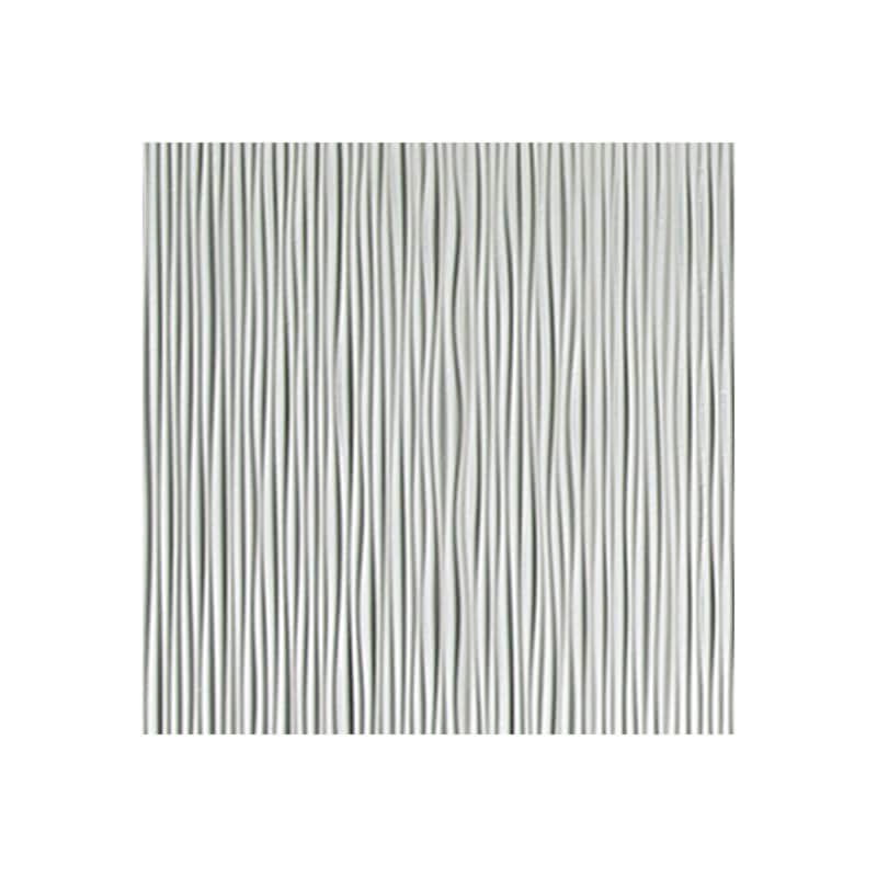 FASÄDE Ripple Vertical 4-foot x 8-foot PVC Wall Panel in Brushed Aluminum - Sample