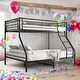 preview thumbnail 2 of 8, Twin-Over-Full Metal Bunk Bed,Easy Assembly With Enhanced Upper-Level Guardrail