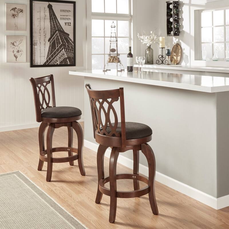 Verona Swivel 24-inch Counter Height Stool by iNSPIRE Q Classic