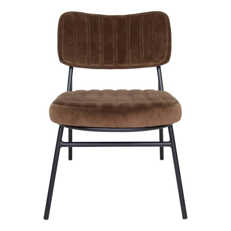 Marilane Modern Set of 2 Velvet Upholstered Accent Chairs with Sturdy Metal Legs for Home Office and Lounge Living Room