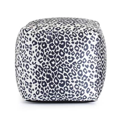 Jani Amur Indoor/Outdoor 18" x 18" Square Pouf Ottoman