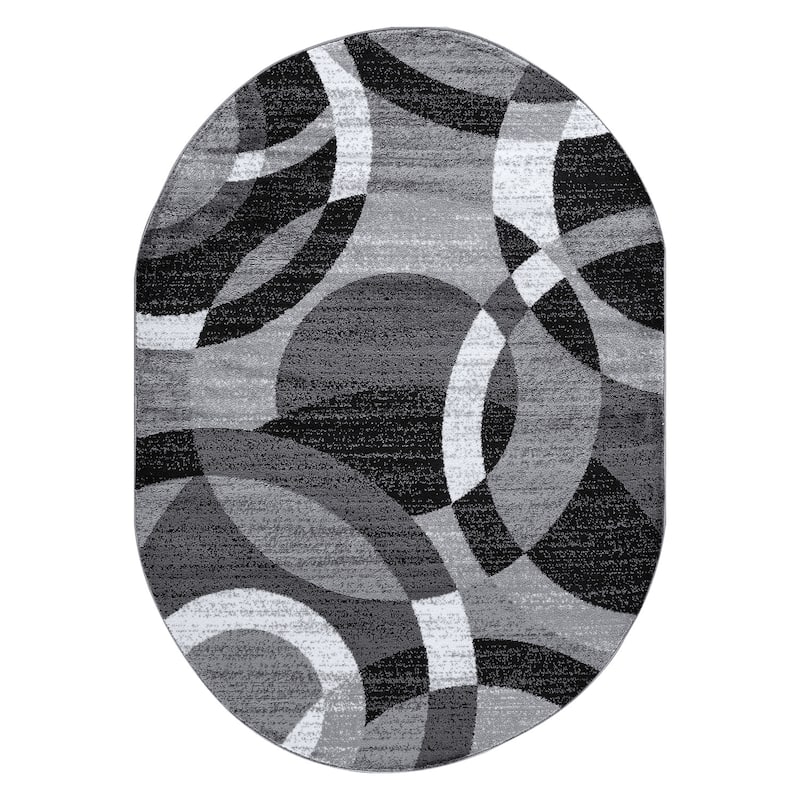 World Rug Gallery Geometric Circles Area Rug