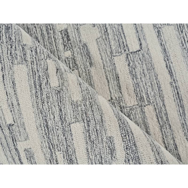 Exquisite Rugs Carmel Handmade Hand-tufted New Zealand Wool on Canvas Natural Gray/Ivory Area Rug