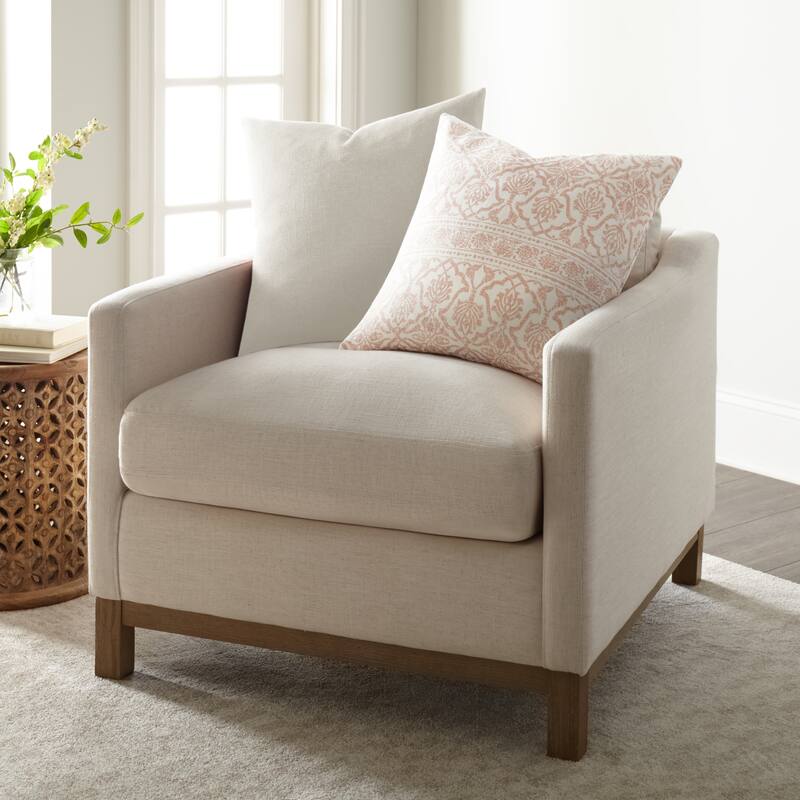 2-Pack Cotton Slub Decor Throw Pillows in Antique Floral