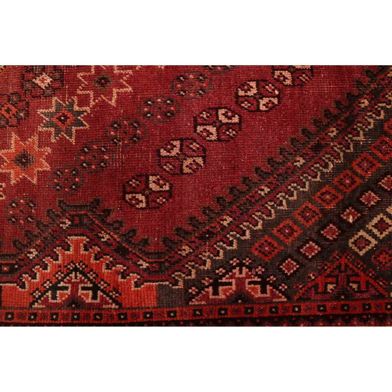 ECARPETGALLERY Hand-knotted Melis Vintage Red Wool Rug - 6'5 x 10'4