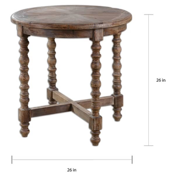 Uttermost Samuelle Reclaimed Wood End Table