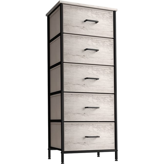 Dresser w/ 5 Drawers Furniture Tall Storage Organizer Unit for Bedroom