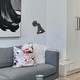 preview thumbnail 3 of 5, Carbon Loft Merida Adjustable Black 1-light Wall Lamp Sconce - W6.3"x H9.5"x E9"