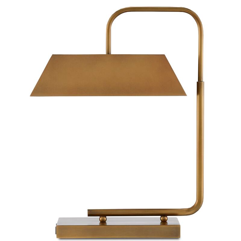 Currey & Company Hoxton Brass Table Lamp - 22.5"h x 7.25"w x 16.75"d