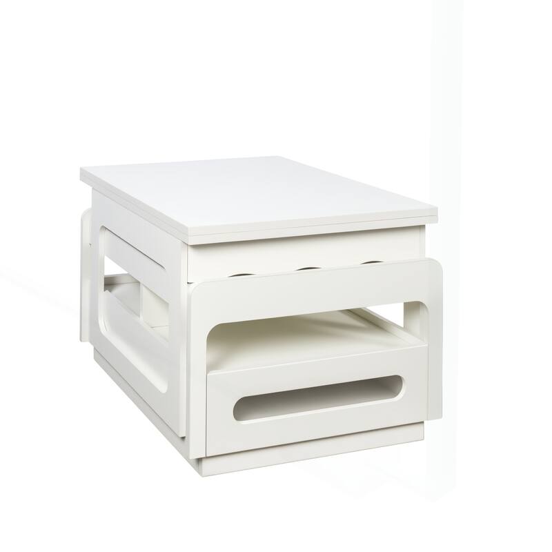 Versatile 3-in-1 Coffee Table with Storage for Living and Dining Rooms