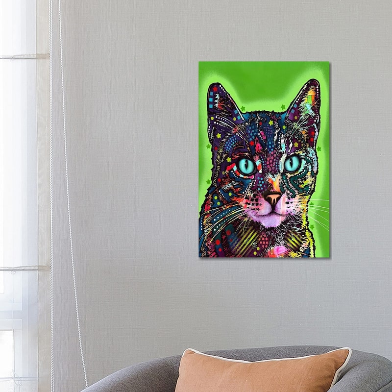 iCanvas "Watchful Cat" by Dean Russo Canvas Print - 26x18x1.5