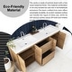 preview thumbnail 106 of 152, Floating Bathroom Vanity with Integrated Resin Top