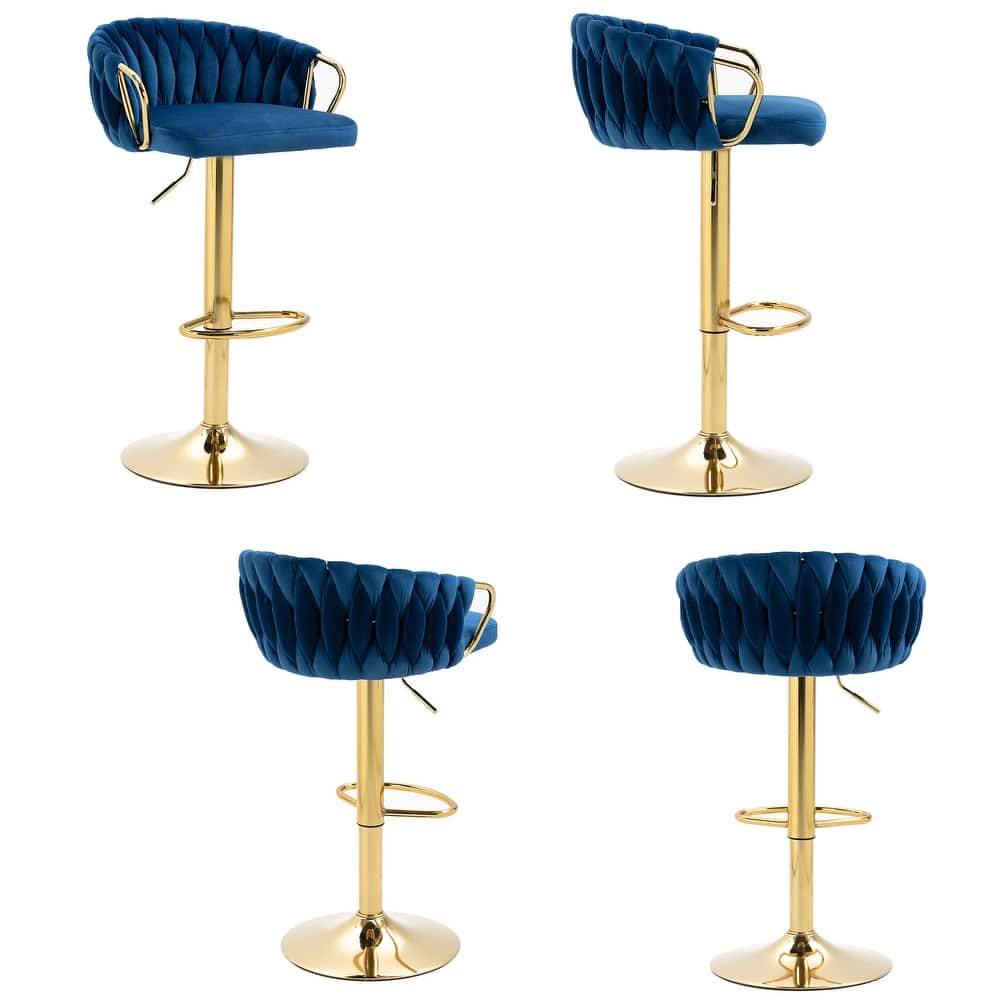 Adjustable Swivel Barstools (Set of 4)