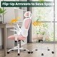preview thumbnail 19 of 19, Home Office Desk Chairs, Ergonomic Computer High-Back Mesh Rolling Work Task Chairs with Wheels and Adjustable Headrests, Armest