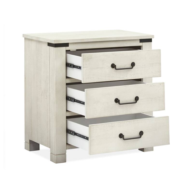 Magnussen Home Chesters Mill Alabaster Drawer Nightstand