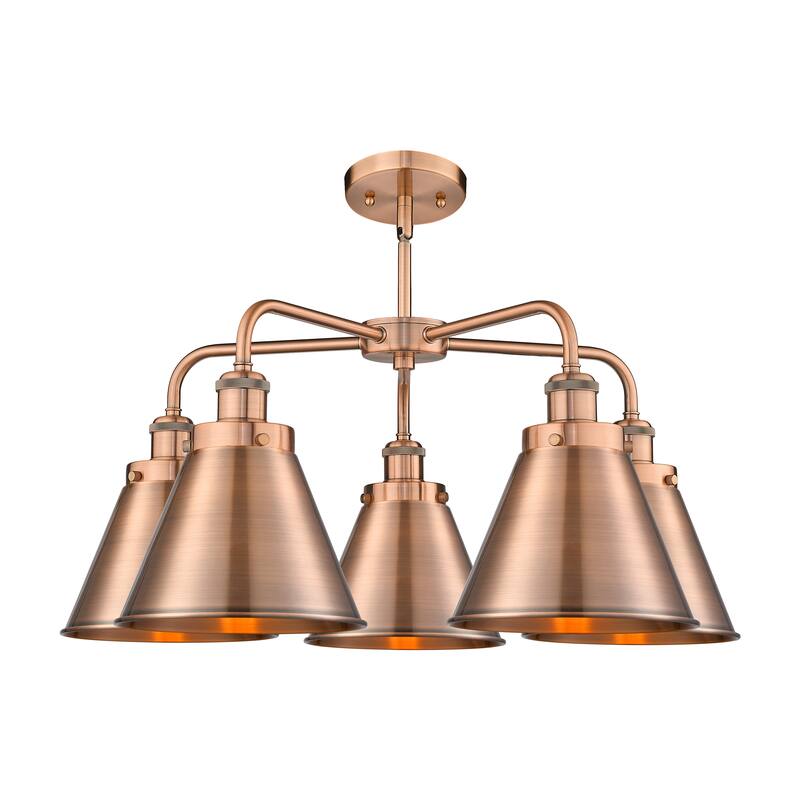 Innovations Lighting Ballston Urban - 5 Light 26" Stem Hung Chandelier