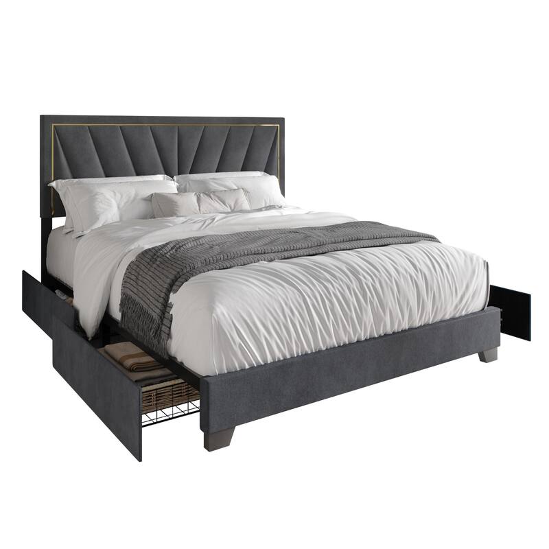 Valdez Upholstered Storage Platform Bed