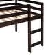 preview thumbnail 11 of 12, Espresso Twin Size Solid Wood Loft Bed with Slide
