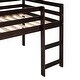 preview thumbnail 11 of 42, Twin Solid Wood Loft Bed with Ladder and Safety Fence for Kids