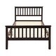 preview thumbnail 5 of 7, Twin Size Pine Wood Construction Platform Bed with Headboard and Footboard