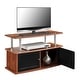 preview thumbnail 9 of 15, Porch & Den Derbigny TV Stand with 2 Storage Cabinets and Shelf