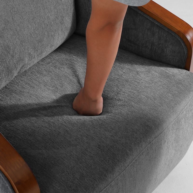 Modern Upholstered Swivel Accent Chair