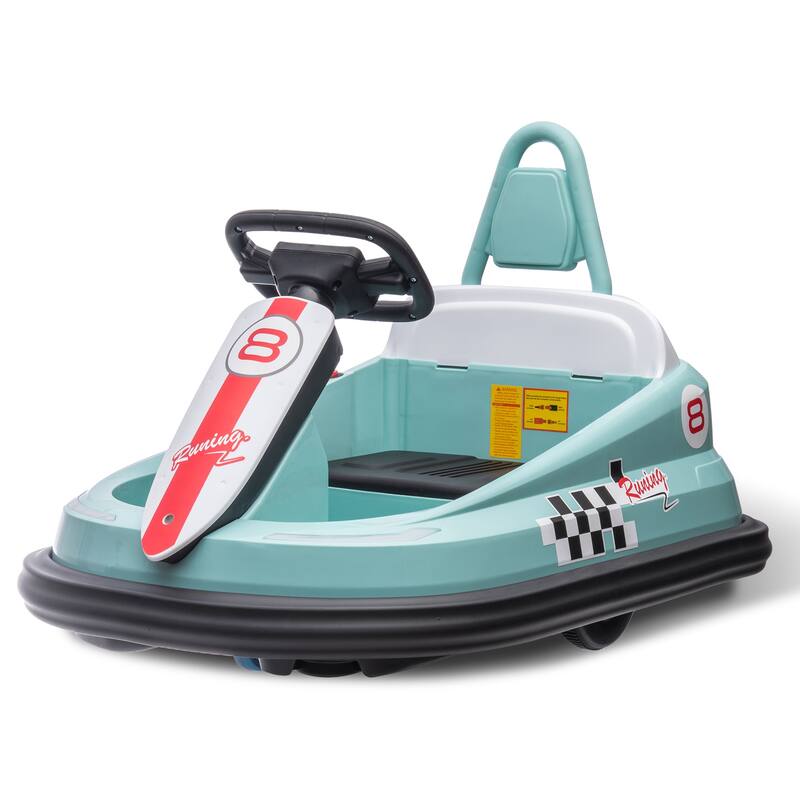 Bumper Car for Toddlers, New Designed 6V Electric Ride On Toys for Kids 1.5-6 Years Old - Green