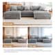 118.4"W Plush Modular Sectional Sofa with Pillows