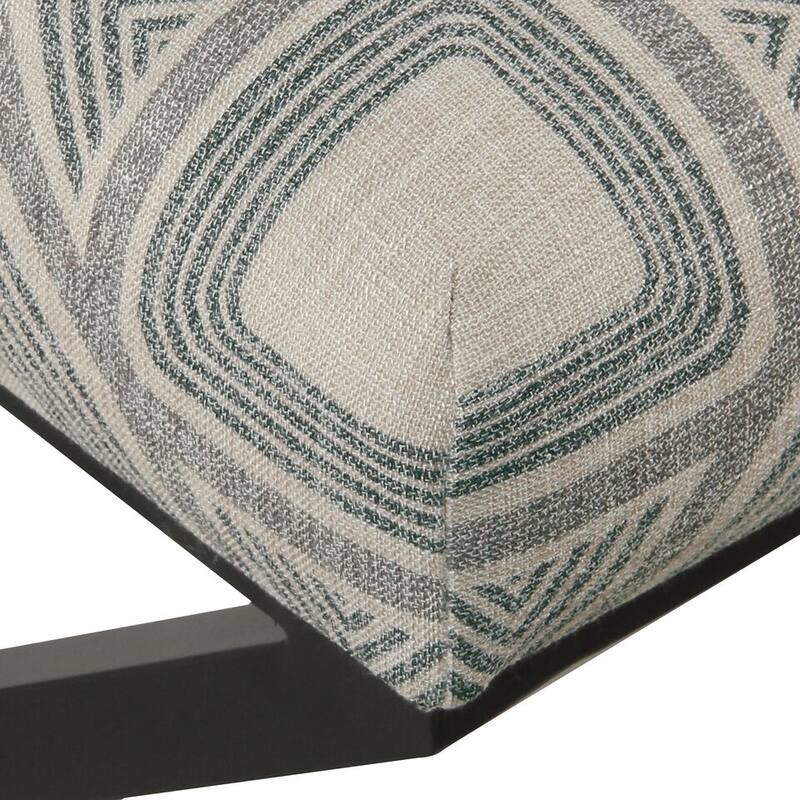 Porch & Den Boucher Modern Metal X-base Square Ottoman