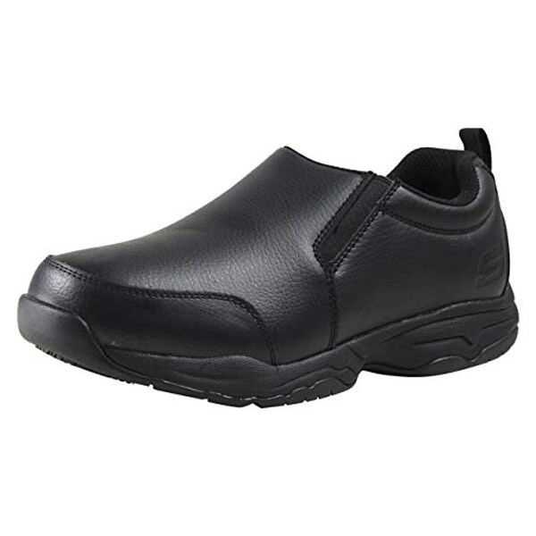 black leather skechers