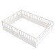 preview thumbnail 28 of 29, Full Size Floor Bed Frame with Tall Guardrails and Access Opening Play