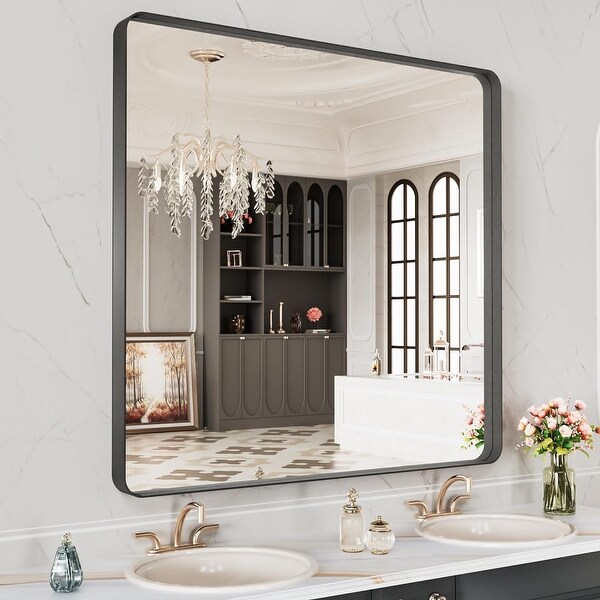 Metal Framed Bathroom Mirror - Bed Bath & Beyond - 40831182