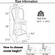 preview thumbnail 37 of 40, Andeworld farmhouse bar stools ,counter height bar stools set of 4 - Set of 4