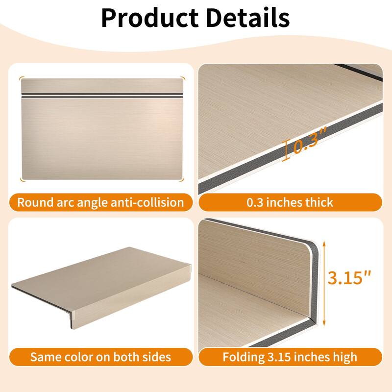 5 Pcs Wire Shelf Covers, Foamed PVC Wire Rack Covers for Removable Closet (Not Wood), Pantry Shelves for Cabinet Bathroom