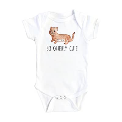 Otter Cute - Baby Boy Girl Clothes Infant Bodysuit Funny Cute Newborn
