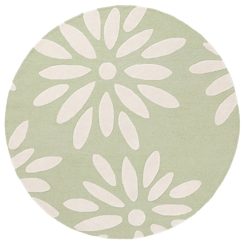SAFAVIEH Handmade SAFAVIEH Coraima Fleurette & Tween Wool Rug