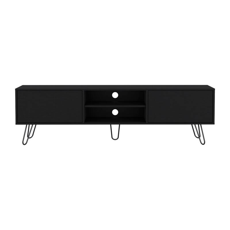 Vassel 2-Cabinet TV Stand Hairpin Legs