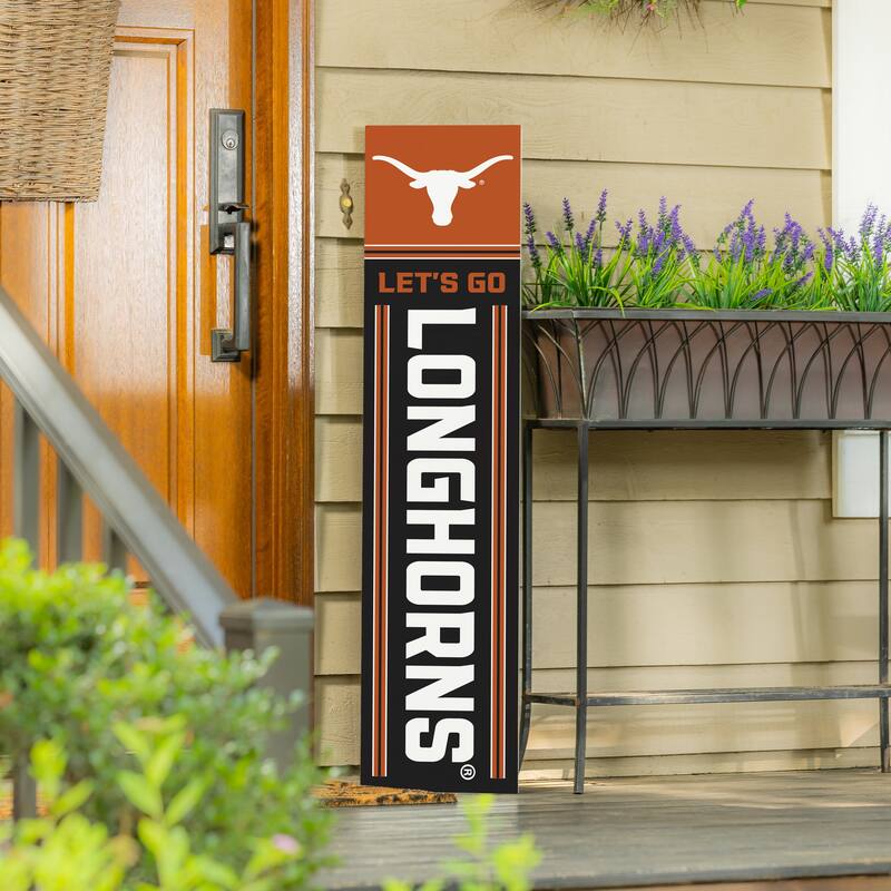 47" Double Sided Seasonal Porch Leaner, University of Texas - 47" x 11.25"