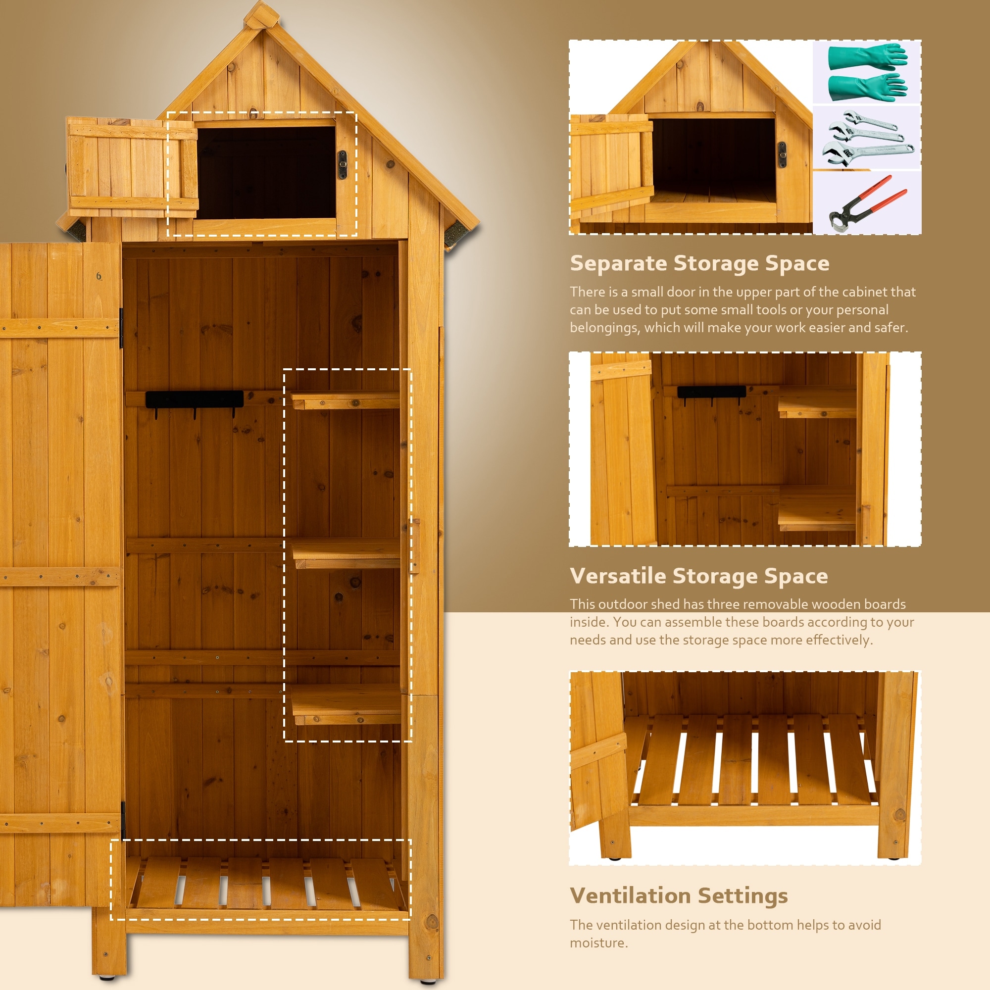 Small outdoor discount storage cabinets waterproof