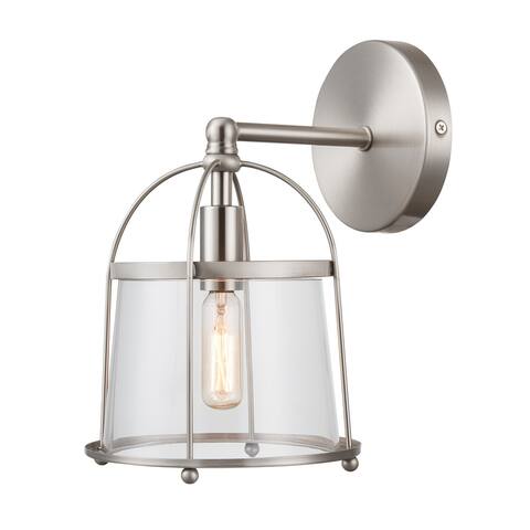 Merrick 1-Light vanity light in Satin Nickel