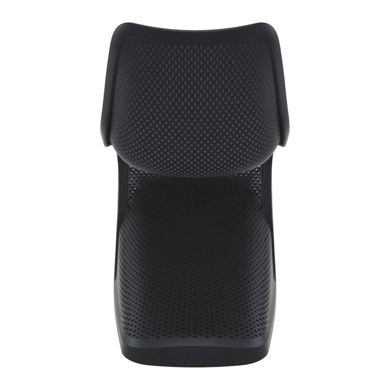 33.5" Black Outdoor Patio Dining Chair