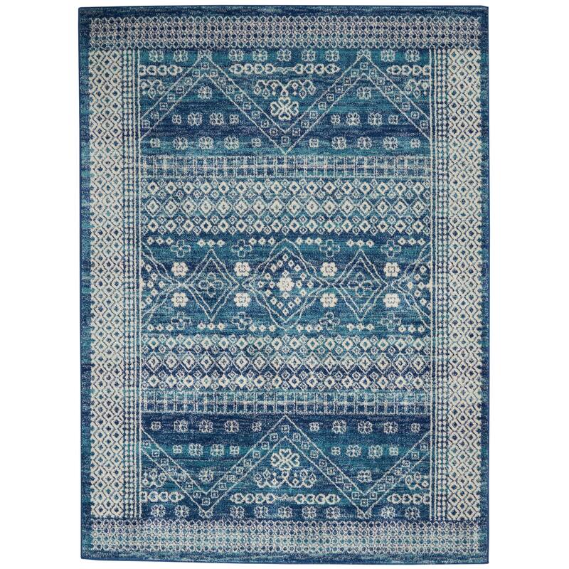 Nourison Passion Distressed Geometric Tribal Area Rug