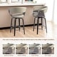 preview thumbnail 70 of 167, Glitzhome Set of 2 or 4 Modern Counter & Bar Height Wooden Swivel Bar Stools