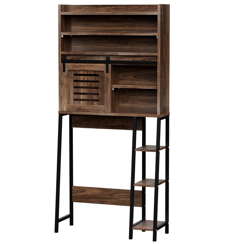 Over The Toilet Storage Cabinet – Farmhouse Storage Cabinet With Sliding Door