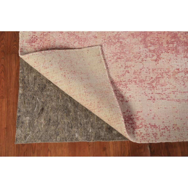 Modern Abstract Indian Area Rug Handmade Wool Carpet - 4'10"x 8'1"